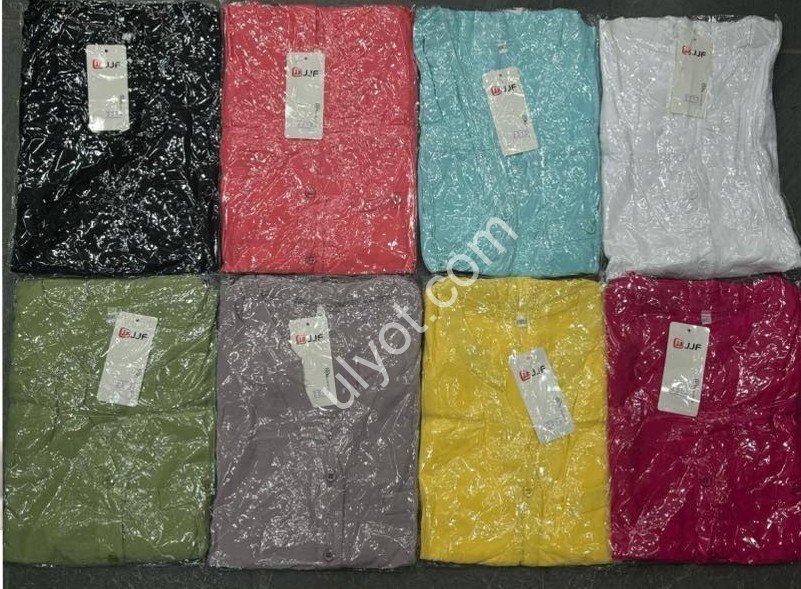 БЛУЗКА JJF (3XL-6XL) БЛАКИТНИЙ 2212