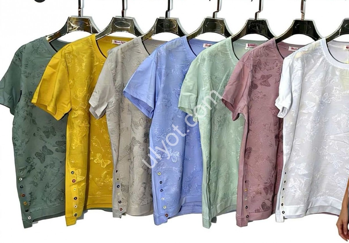 ФУТБОЛКА (2XL-5XL) ЖЕЛТЫЙ 8838