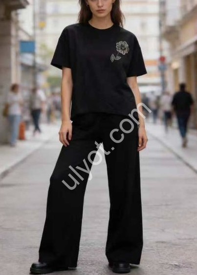 КОСТЮМ (50-56) ПРЯМОЙ ЧЕРНЫЙ WY115