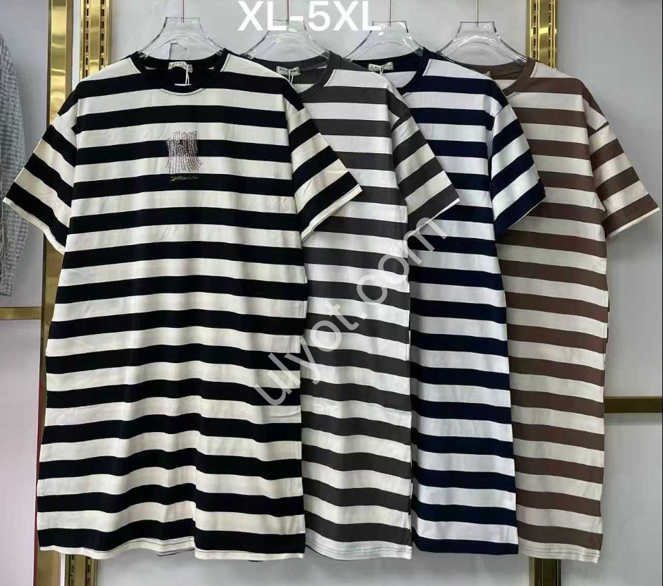 ФУТБОЛКА-ПЛАТЬЕ (52-60) ЧЕРНЫЙ TW60004