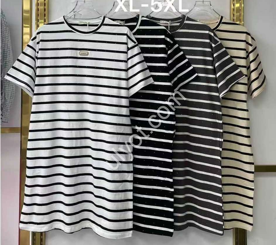 ФУТБОЛКА-ПЛАТЬЕ (52-60) ШОКОЛАД TW60008