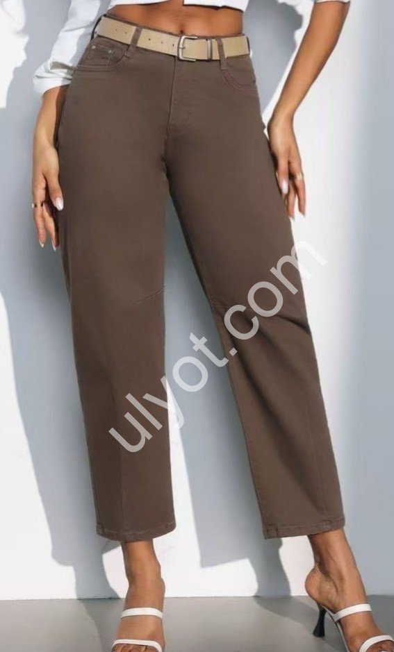 ДЖИНСЫ M.SARA (XS-XL) КОРИЧНЕВЫЙ 1698-16