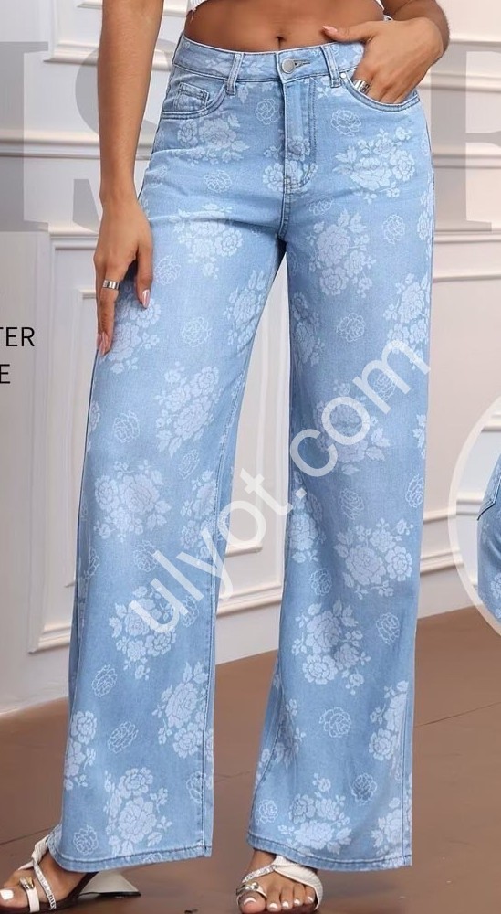 ДЖИНСЫ M.SARA (XS-XL) ГОЛУБОЙ 3085