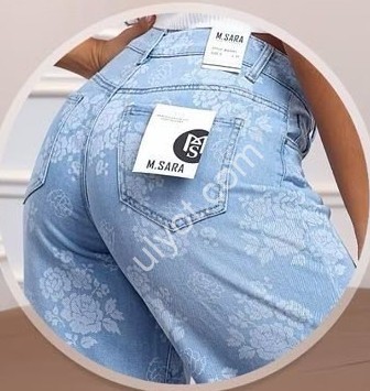 ДЖИНСЫ M.SARA (XS-XL) ГОЛУБОЙ 3085