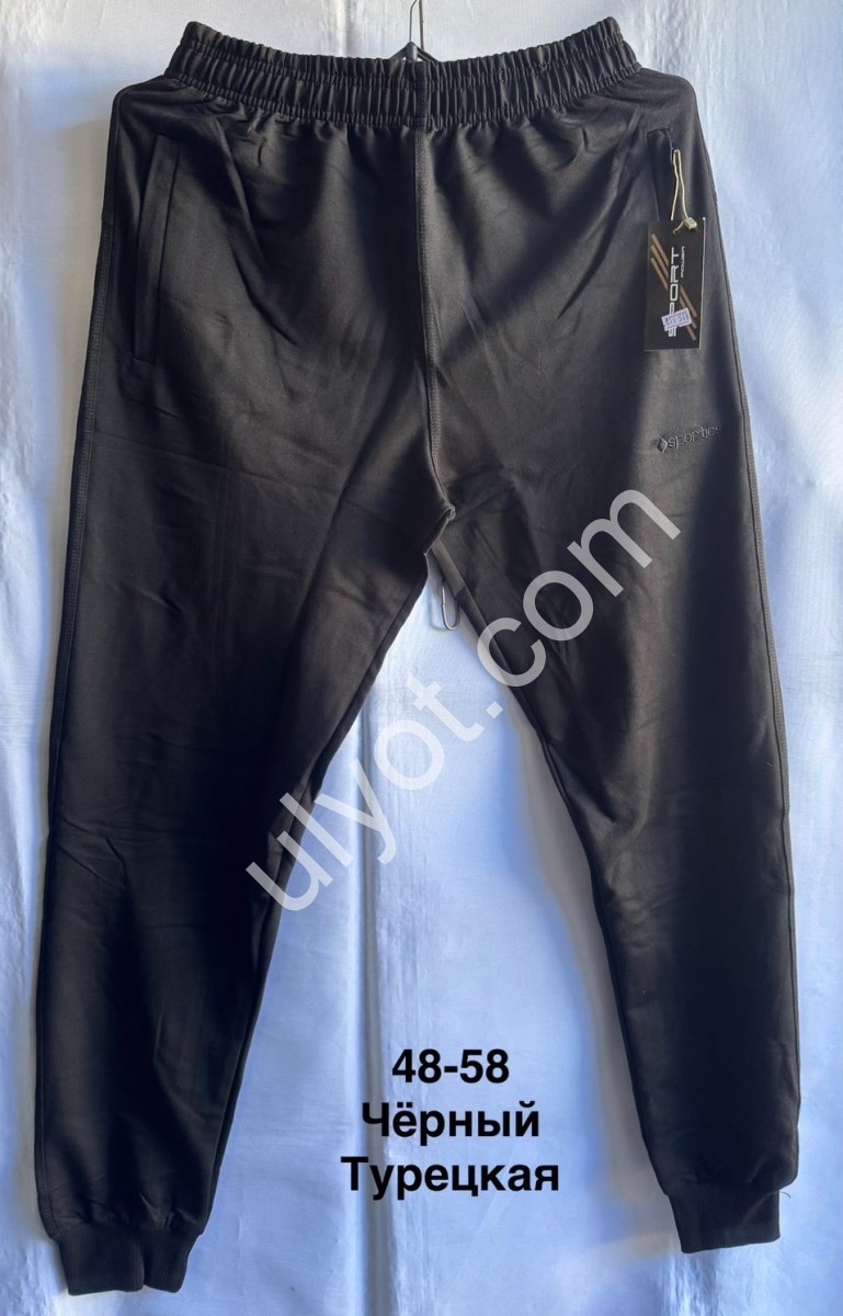 СПОРТ.ШТАНИ (48-58) МАНЖЕТ ЧОРНИЙ