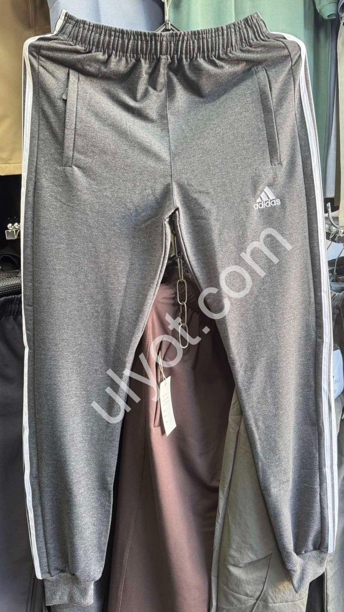 СПОРТ.ШТАНЫ A01 (46-54) МАНЖЕТ СЕРЫЙ 