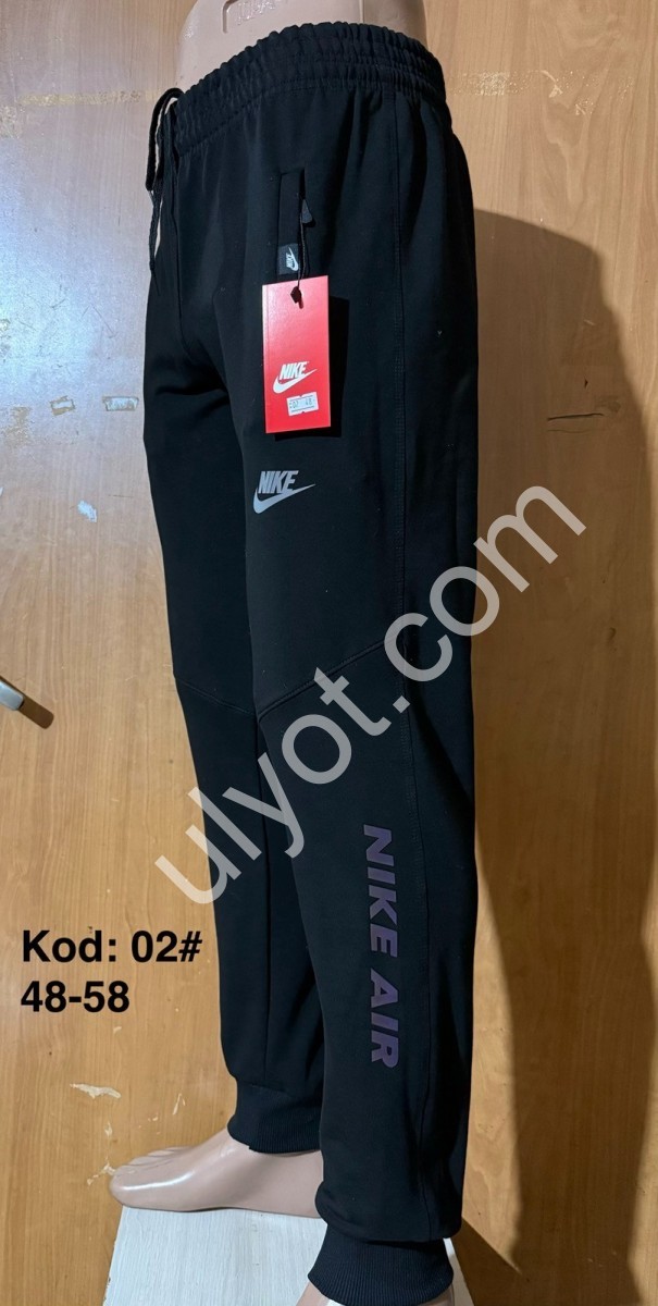 СПОРТ.ШТАНИ N02 (48-58) МАНЖЕТ ЧОРНИЙ 02