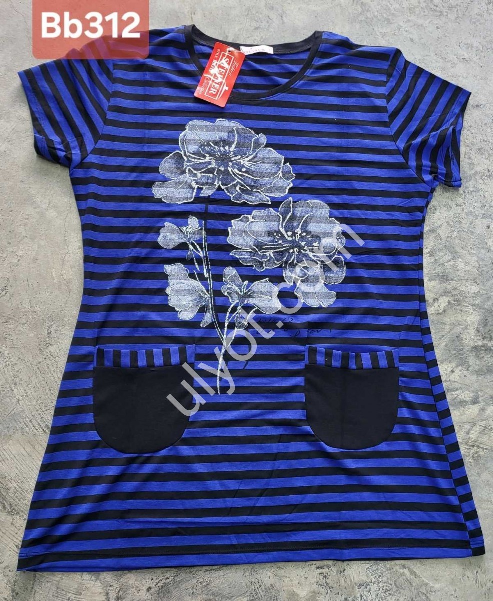 ФУТБОЛКА (3XL-6XL) СИНИЙ 312