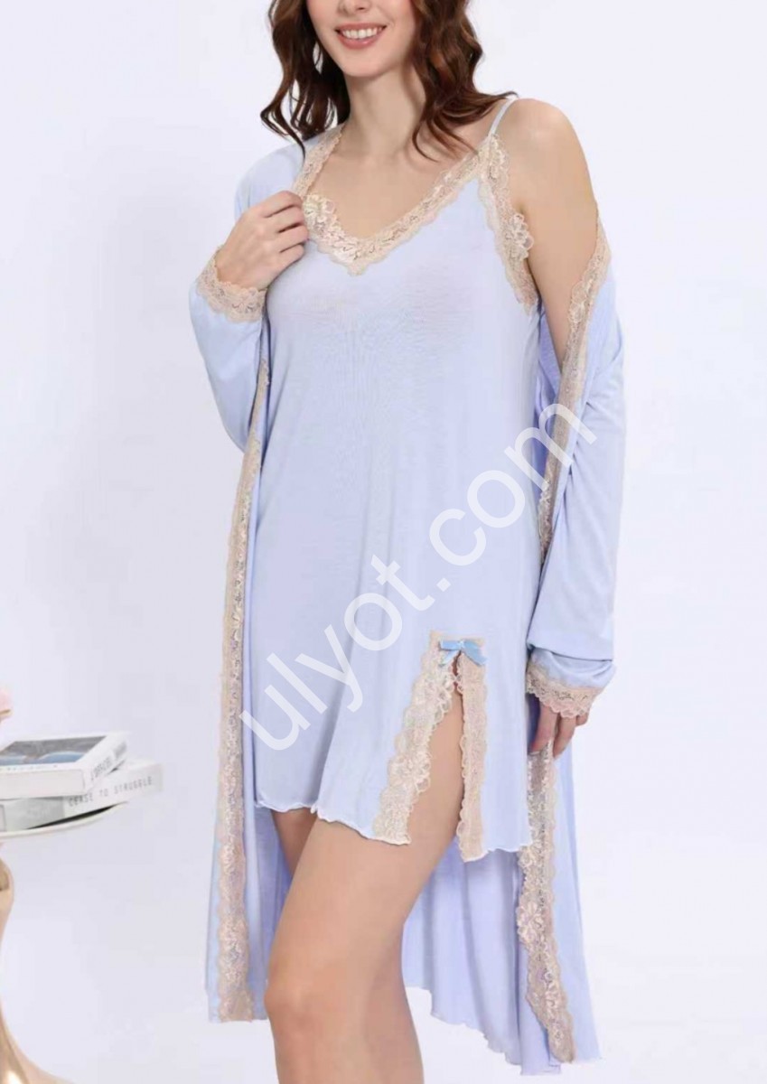 КОМПЛЕКТ ДВОЙКА  (M-3XL) СВ.ГОЛУБОЙ 70391