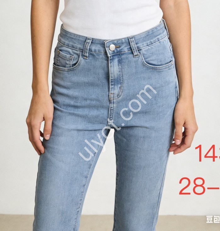 ДЖИНСЫ PRETTY BABY (28-33) ГОЛУБОЙ 143