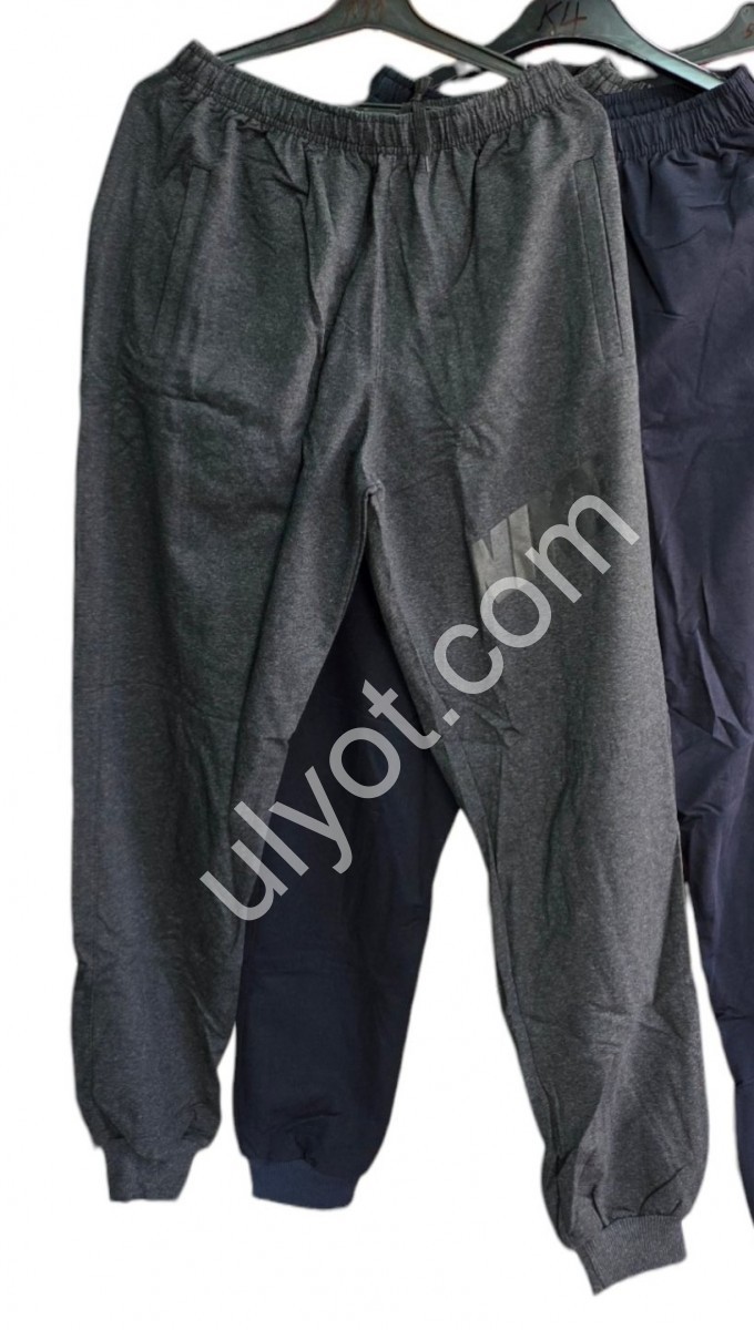 СПОРТ. ШТАНЫ N02 (46-54) МАНЖЕТ СЕРЫЙ 