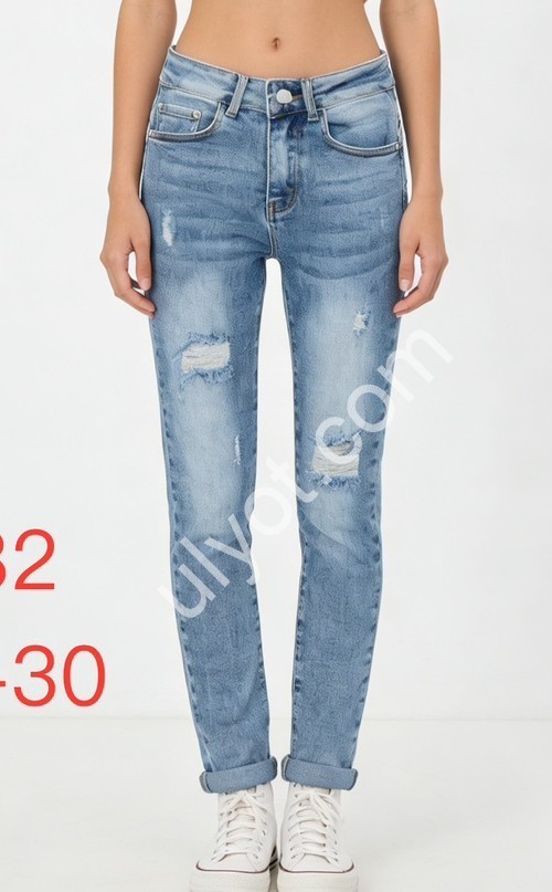 ДЖИНСЫ DENIM NEW (25-30) ГОЛУБОЙ 582
