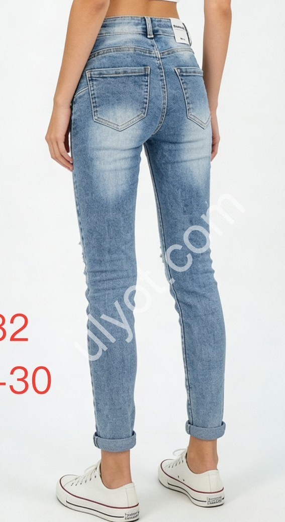 ДЖИНСЫ DENIM NEW (25-30) ГОЛУБОЙ 582