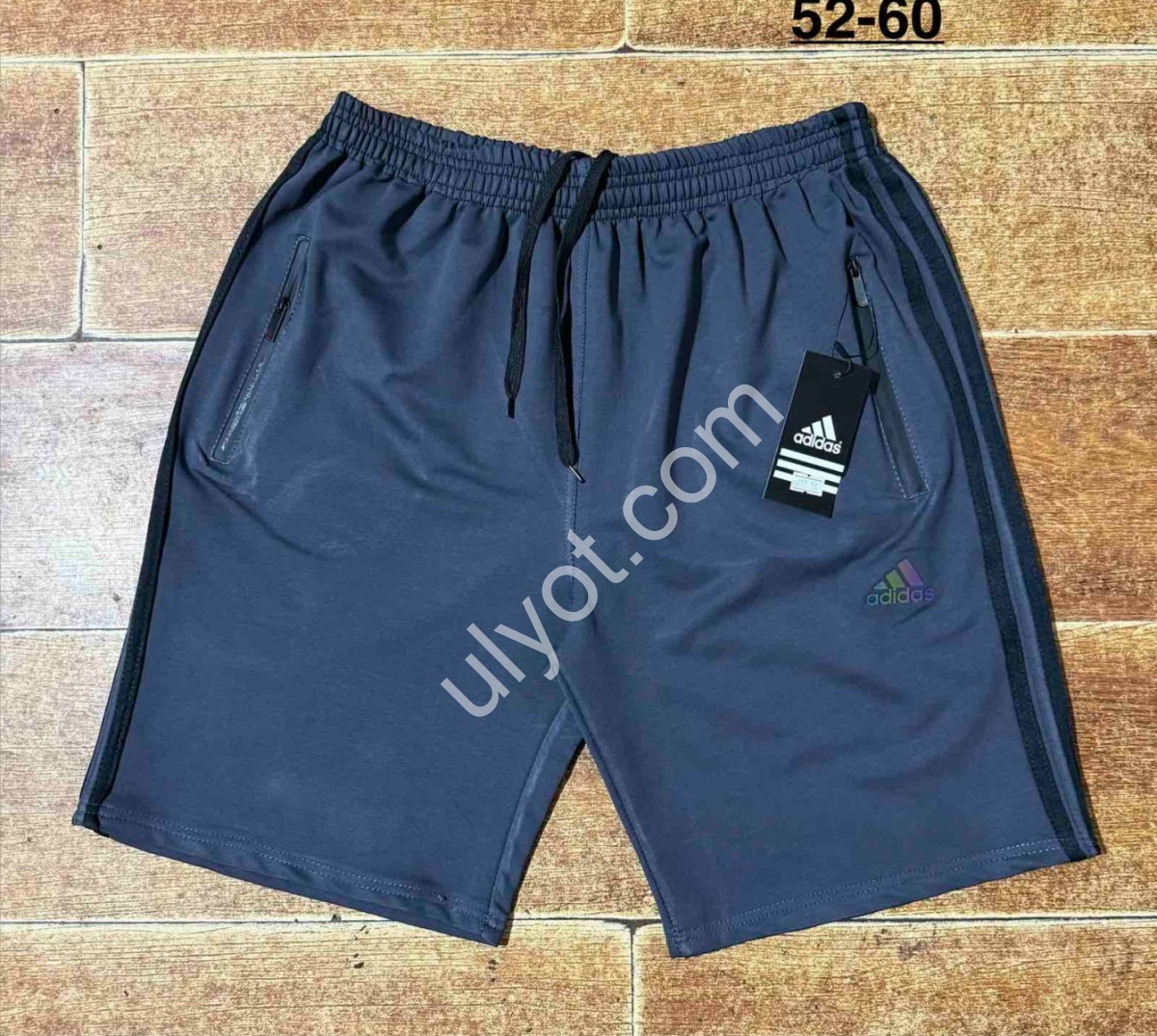 ШОРТЫ A01 (52-60) Т.СИНИЙ+ЧЕРНЫЙ 003