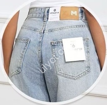 ДЖИНСЫ M.SARA (XS-XL) ГОЛУБОЙ 1712-H