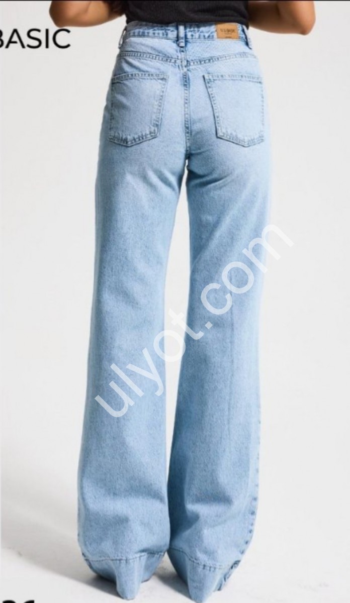 ДЖИНСЫ IT'S BASIC (34-42) ГОЛУБОЙ 4636/4s6/3