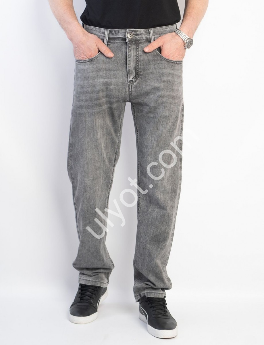 ДЖИНСЫ CAPTAIN (29-38) СЕРЫЙ 19177