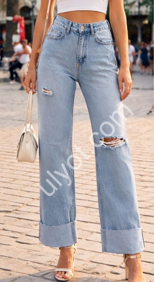 ДЖИНСИ WOMAN DENIM (34-42) БЛАКИТНИЙ 1025/1743