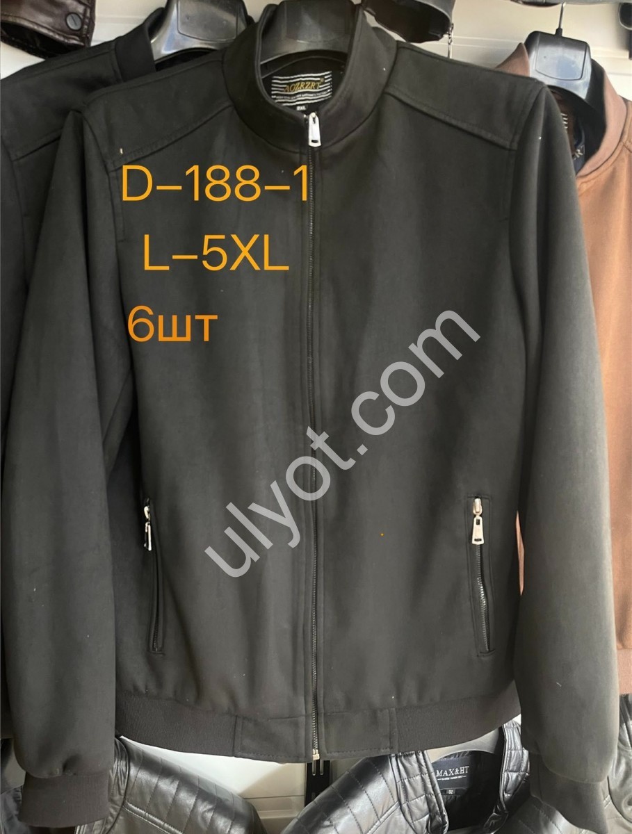 КУРТКА AOZRZRT (L-5XL) ЧЕРНЫЙ D-188-1