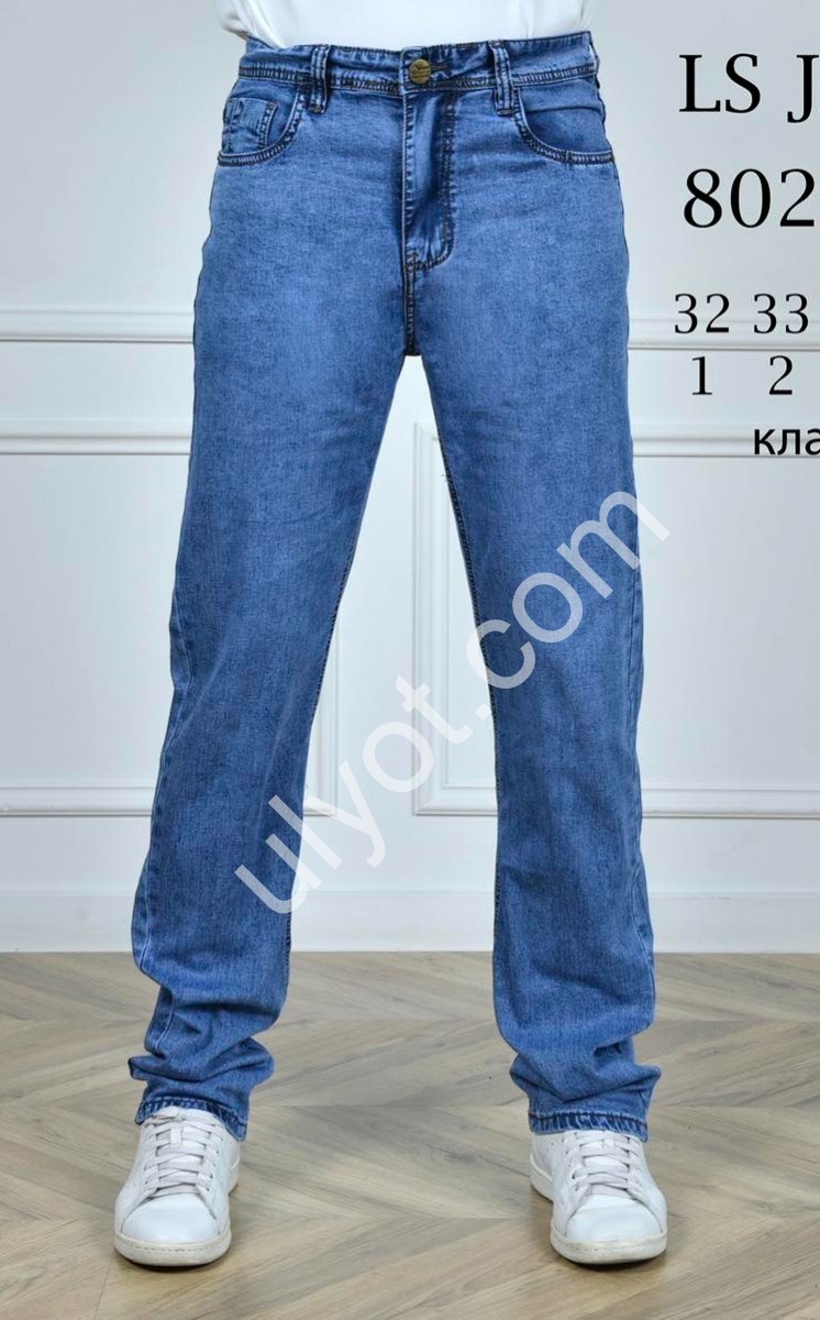 ДЖИНСЫ LS JEANS (32-38) СИНИЙ 802-1