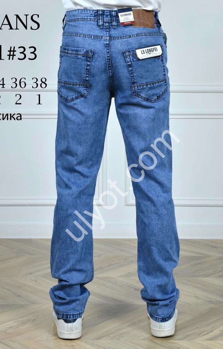ДЖИНСЫ LS JEANS (32-38) СИНИЙ 802-1