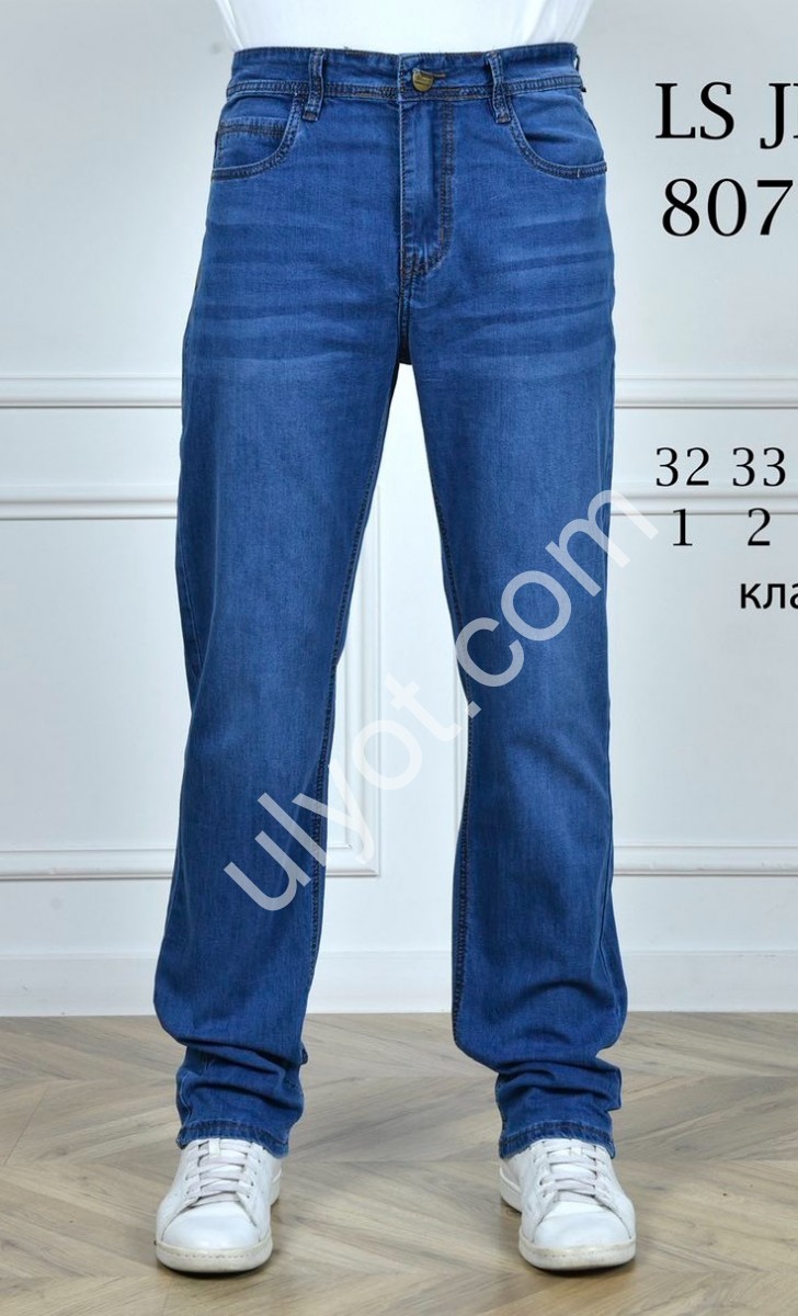 ДЖИНСЫ LS JEANS (32-38) СИНИЙ 807-1