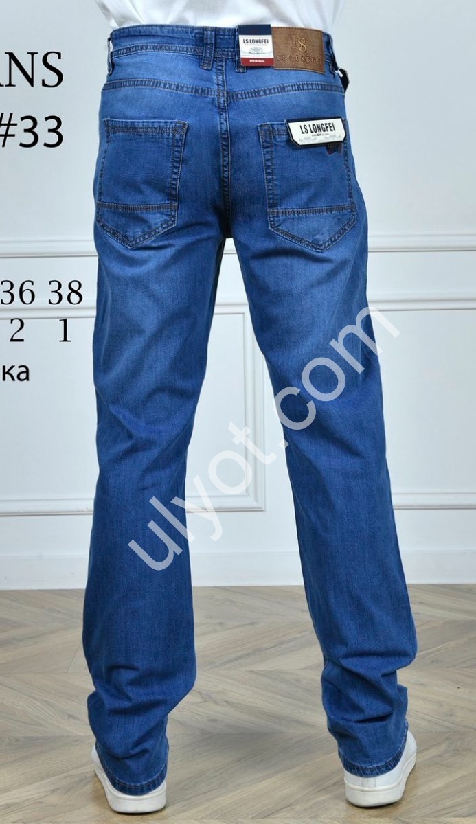 ДЖИНСЫ LS JEANS (32-38) СИНИЙ 807-1