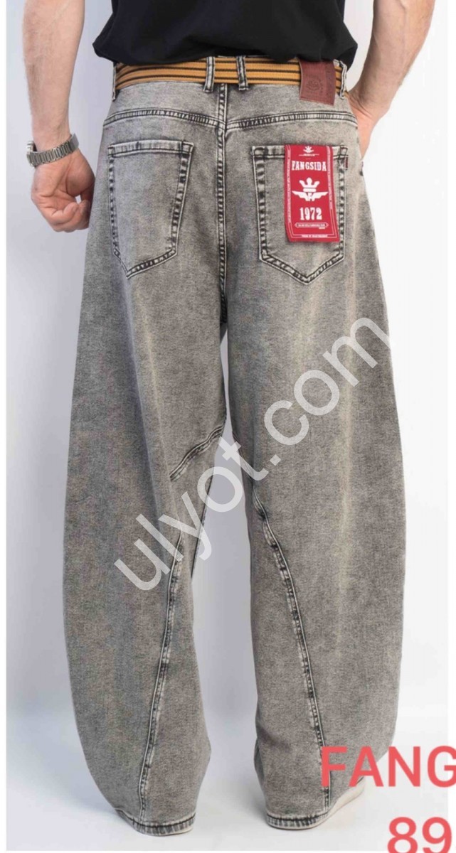 ДЖИНСЫ FANGSIDA (28-36) СЕРЫЙ 8932