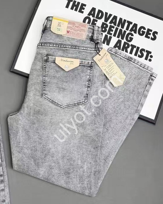 ДЖИНСИ V&D (31-38) СІРИЙ 7043