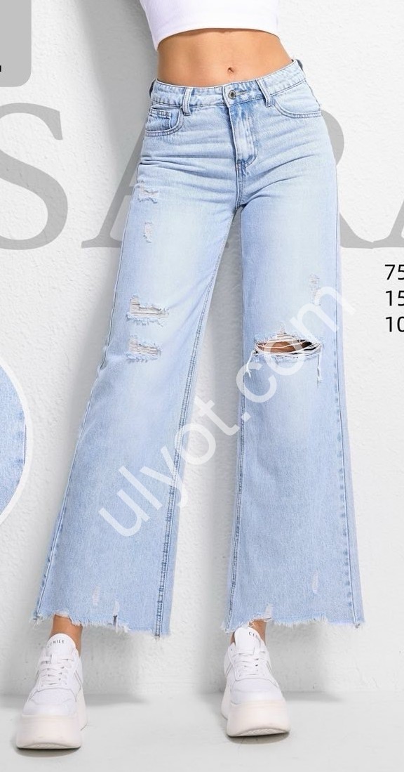 ДЖИНСЫ M.SARA (XS-XL) ГОЛУБОЙ 1000