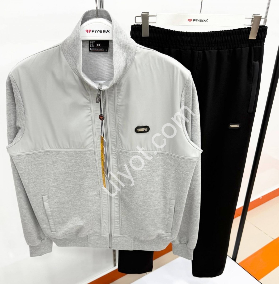 СПОРТ.КОСТЮМ PIERA (M-3XL) ПРЯМОЙ МЕЛАНЖ 7664