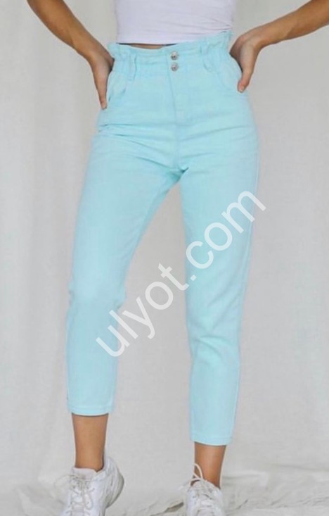 ДЖИНСЫ TOP SHOP (25-32) ГОЛУБОЙ 3630