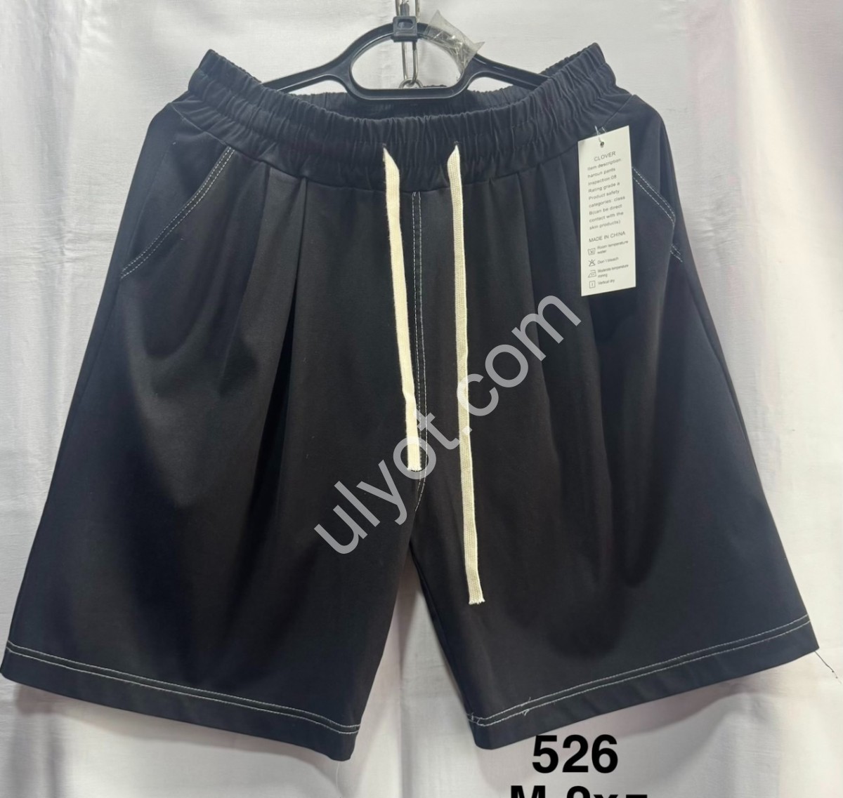 ШОРТЫ (M-2XL) ЧЕРНЫЙ 526