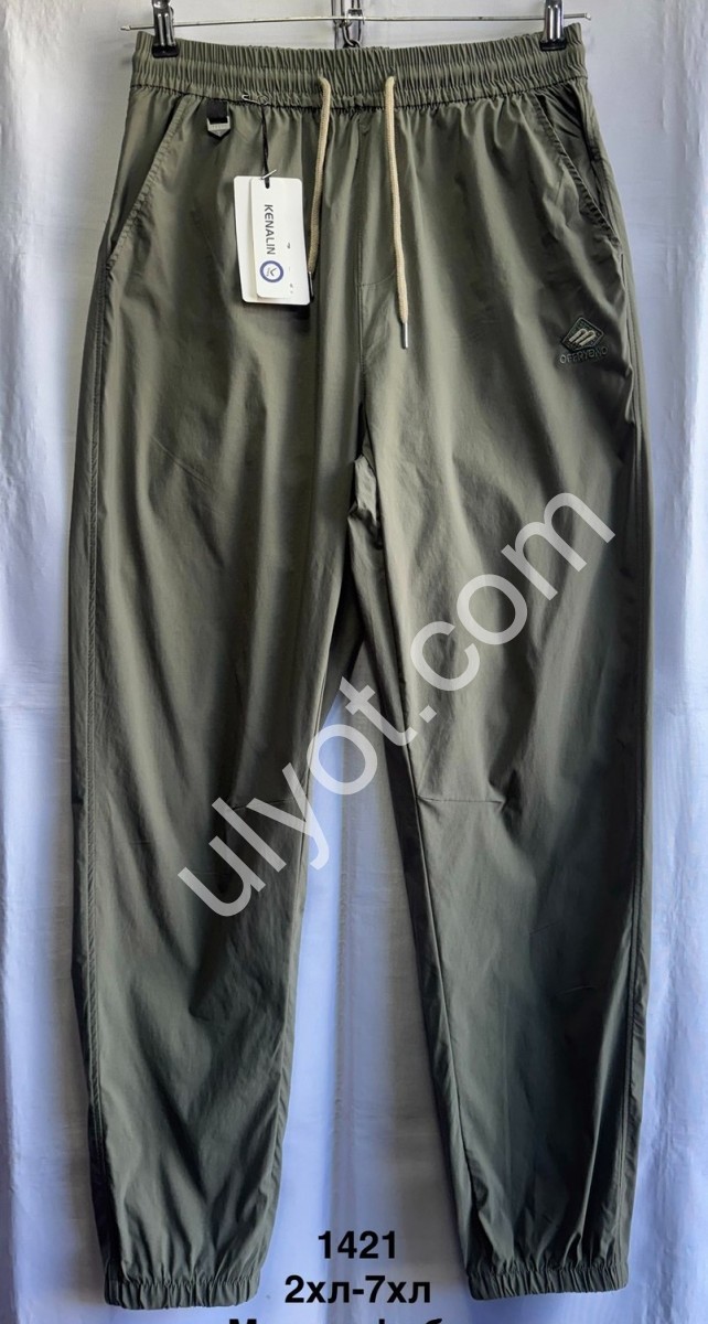СПОРТ.ШТАНЫ (2XL-7XL) МАНЖЕТ ХАКИ 1421