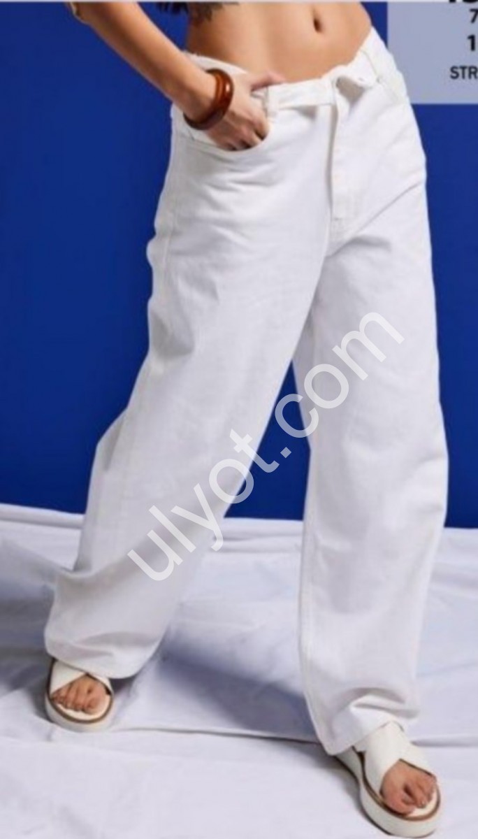 ДЖИНСИ IT'S BASIC (34-42) ВАНІЛЬ 4545/7s6/101