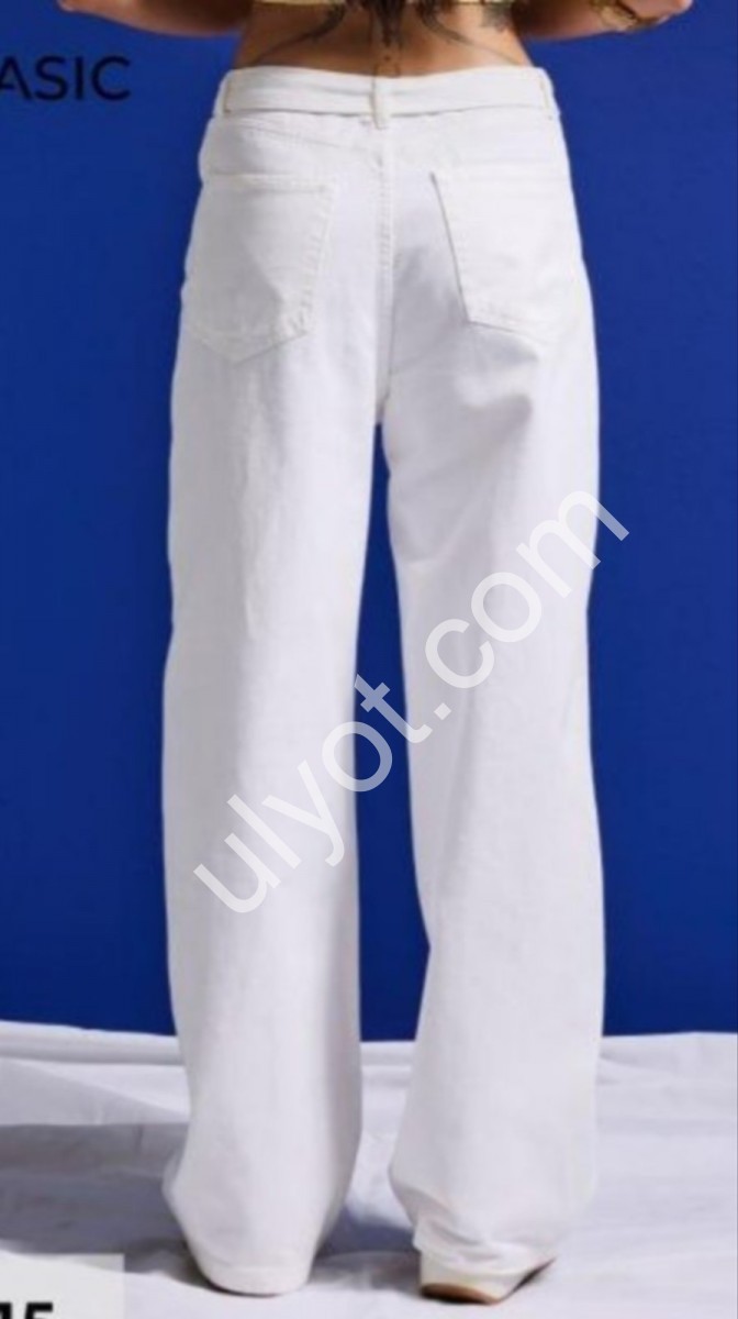 ДЖИНСИ IT'S BASIC (34-42) ВАНІЛЬ 4545/7s6/101