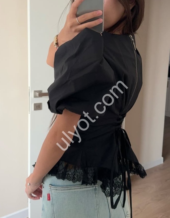 БЛУЗКА (42-48) ЧОРНИЙ 312