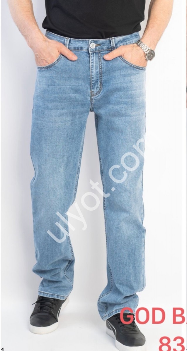 ДЖИНСИ GOD BARON (29-38) БЛАКИТНИЙ 8321