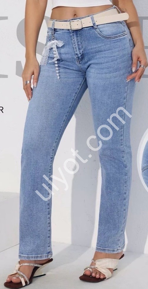 ДЖИНСЫ M.SARA (30-36) СИНИЙ 7559-5