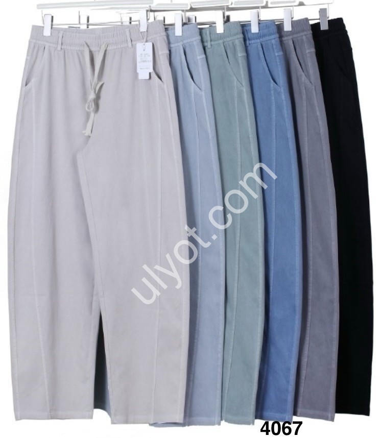 ШТАНИ (3XL-6XL) ПРЯМИЙ МІКС 4067