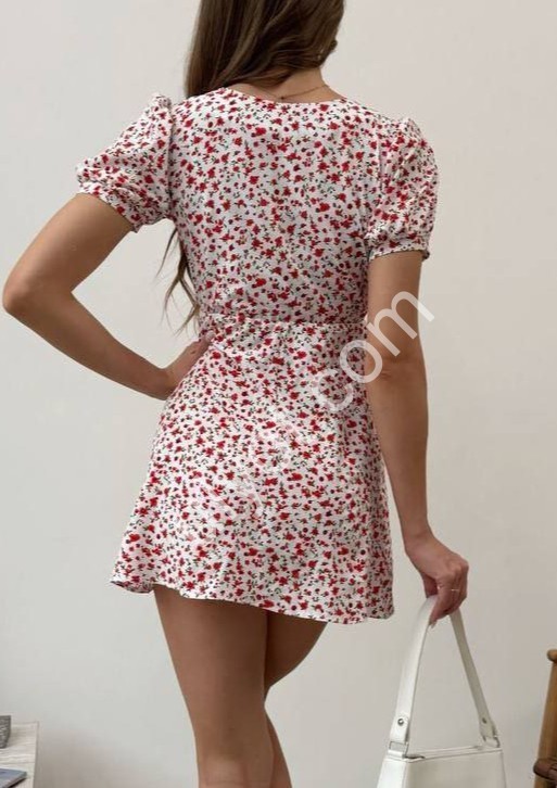 СУКНЯ (42-48) БІЛИЙ + ЧЕРВОНИЙ 1601