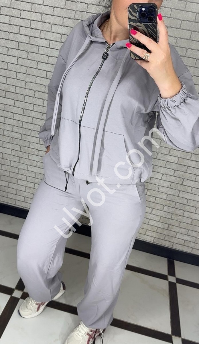 КОСТЮМ (42-52) СВ.СЕРЫЙ 078