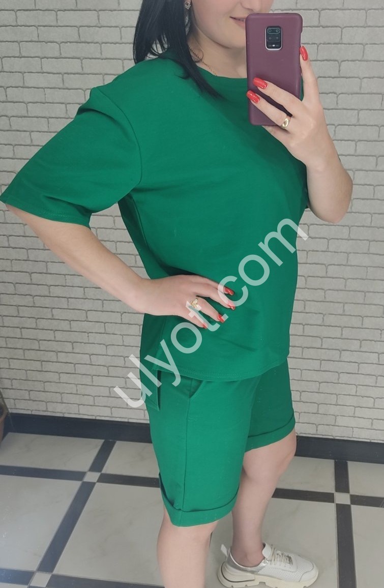 КОСТЮМ (48-56) ЗЕЛЕНИЙ 044