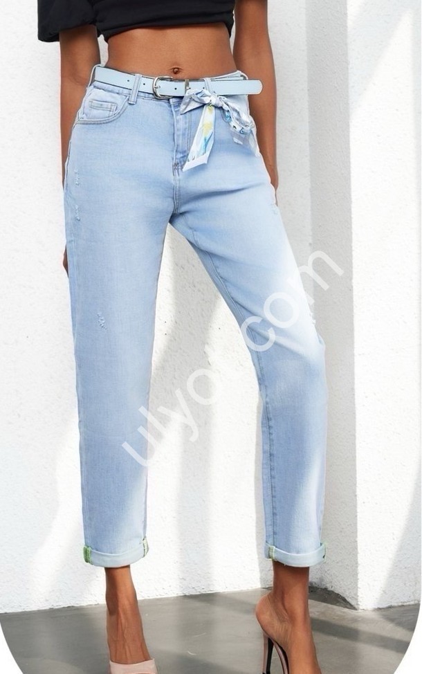 ДЖИНСИ M.SARA (XS-XL) БЛАКИТНИЙ 3053-5