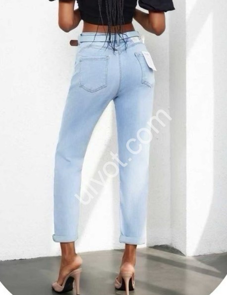 ДЖИНСИ M.SARA (XS-XL) БЛАКИТНИЙ 3053-5