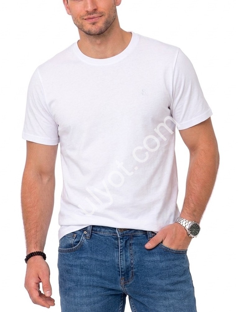 ФУТБОЛКА VIP STONES (3XL-6XL) БЕЛЫЙ 2100