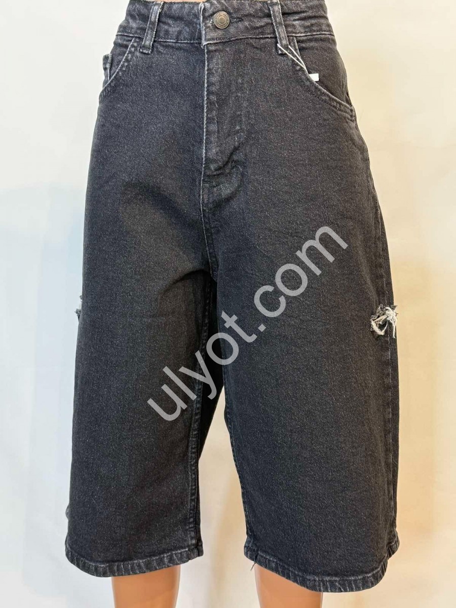 ШОРТИ JEANS DENIM (30-36) Т.СІРИЙ 3365
