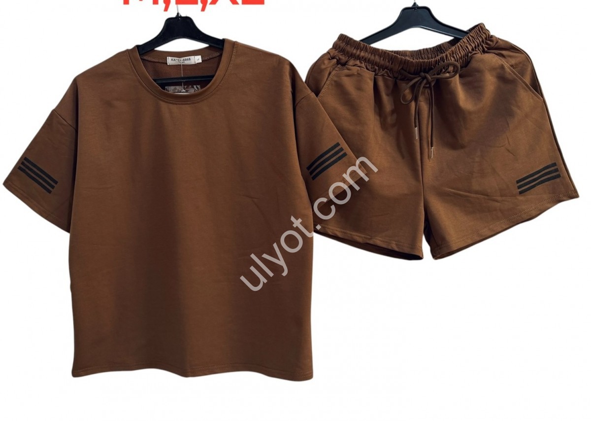КОСТЮМ (M-XL) КОРИЧНЕВЫЙ 1084