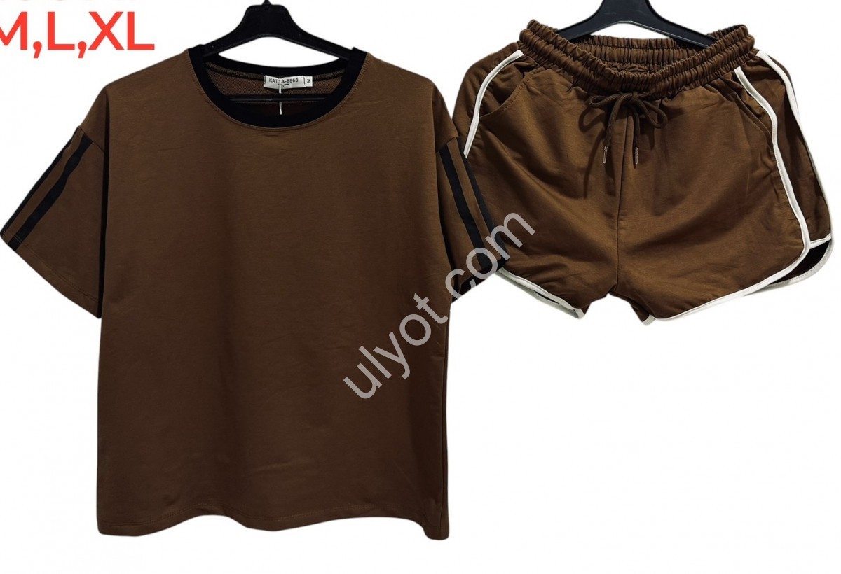 КОСТЮМ (M-XL) КОРИЧНЕВЫЙ 1081
