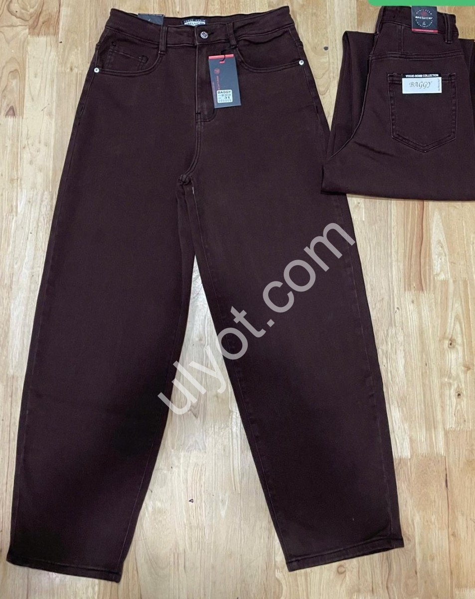 ДЖИНСИ RELUCKY (31-38) ШОКОЛАД B0152-3